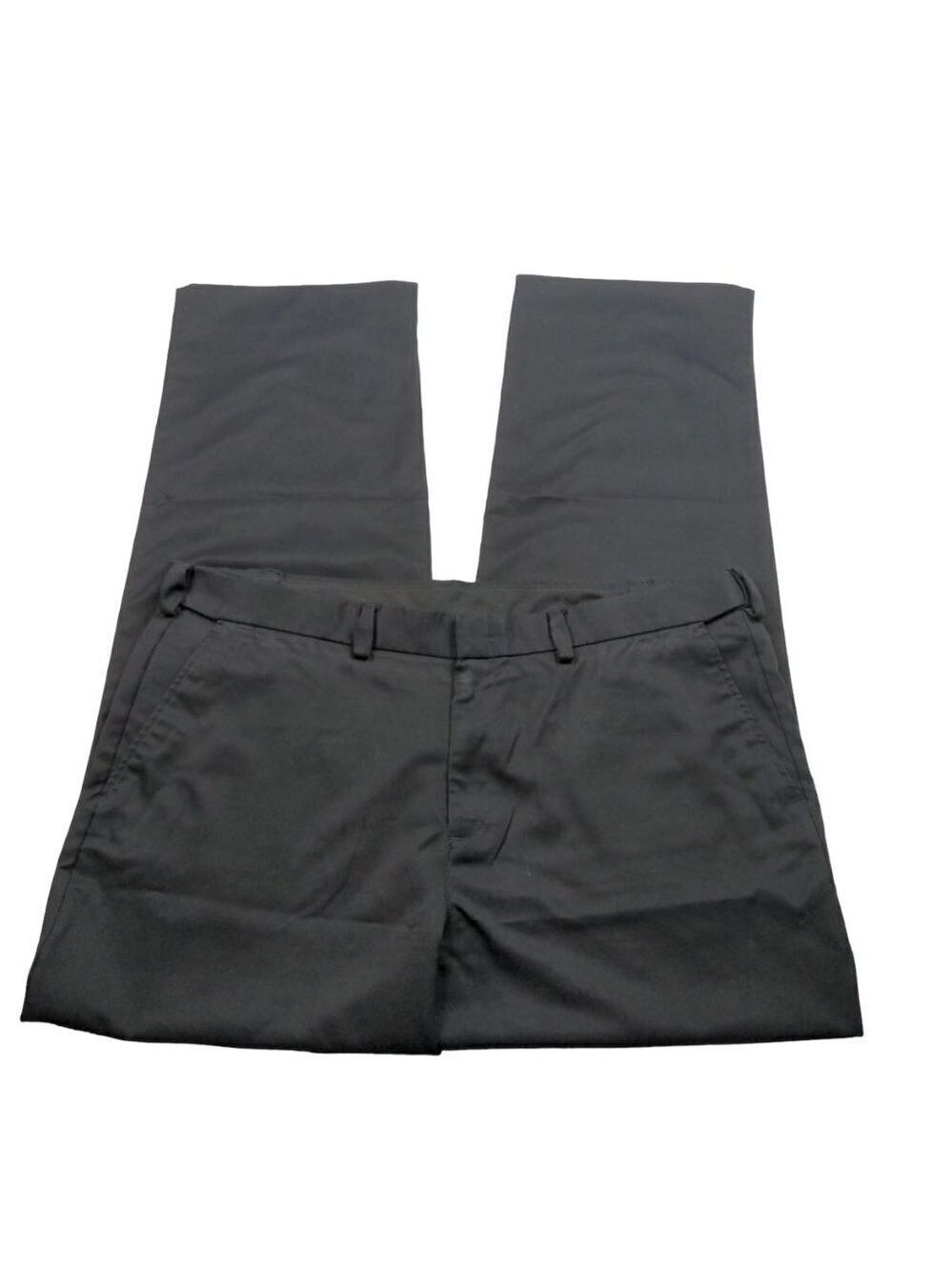 Edwards Men's Flat Front Black Dress Pants 40x32 Business